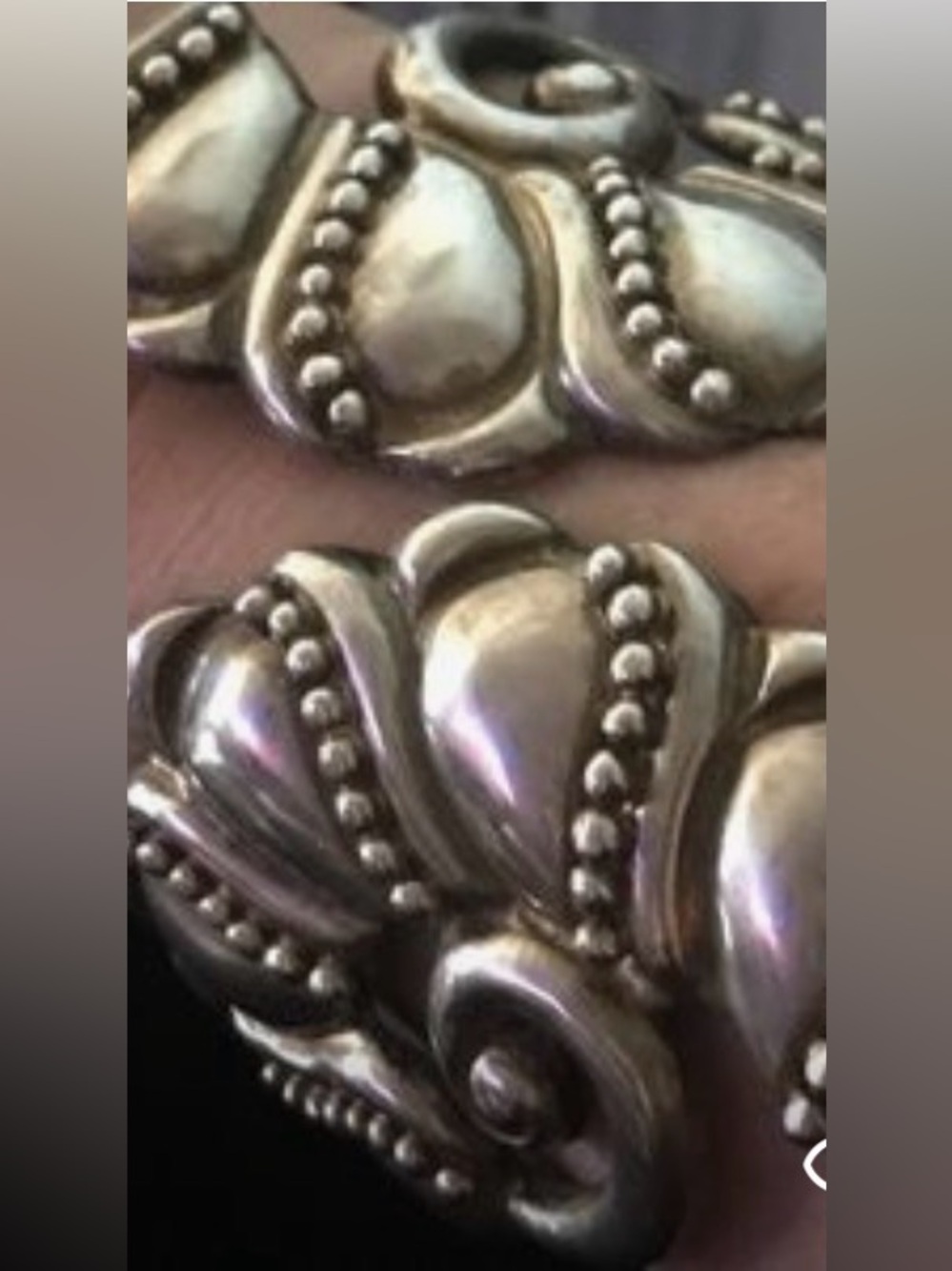 taxco unicorn horn clamp big statement vintage sterling silver bracelet STUNNER